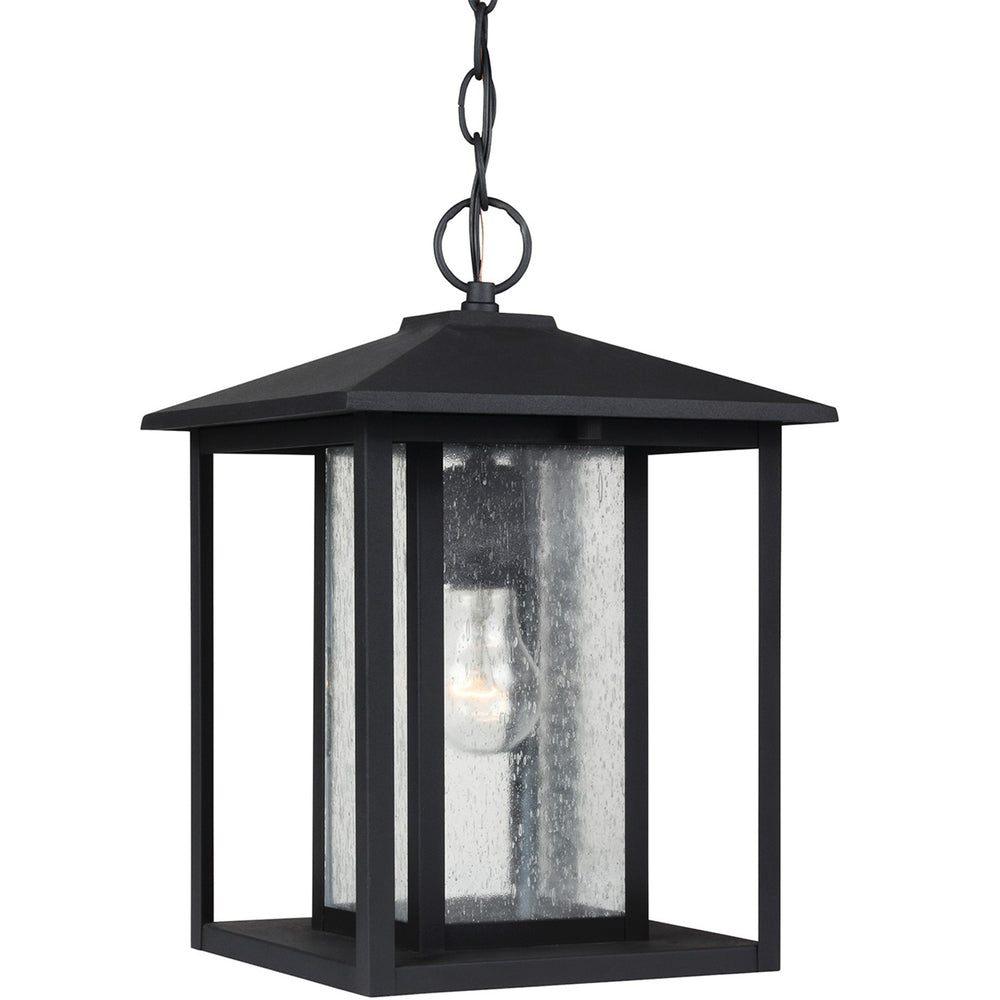 Generation Lighting Canada - One Light Outdoor Pendant - Hunnington - Black- Union Lighting Luminaires Decor