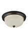 Generation Lighting Canada - One Light Flush Mount - Geary - Bronze- Union Lighting Luminaires Decor