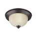 Generation Lighting Canada - Three Light Flush Mount - Geary - Bronze- Union Lighting Luminaires Decor