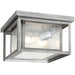 Generation Lighting Canada - Two Light Outdoor Flush Mount - Hunnington - Weathered Pewter- Union Lighting Luminaires Decor