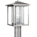 Generation Lighting Canada - One Light Outdoor Post Lantern - Hunnington - Weathered Pewter- Union Lighting Luminaires Decor