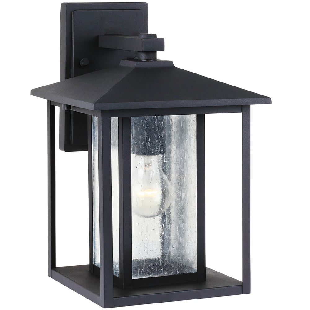 Generation Lighting Canada - One Light Outdoor Wall Lantern - Hunnington - Black- Union Lighting Luminaires Decor