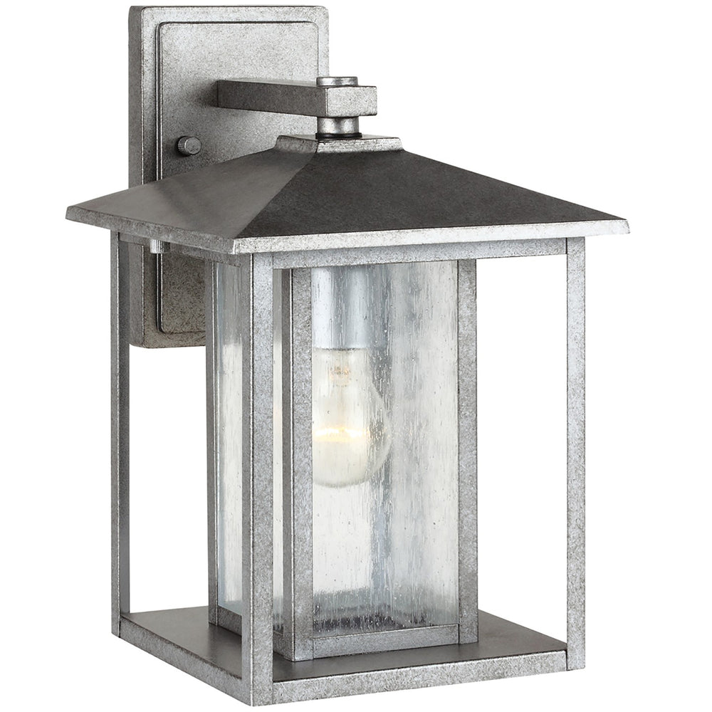 Generation Lighting Canada - One Light Outdoor Wall Lantern - Hunnington - Weathered Pewter- Union Lighting Luminaires Decor