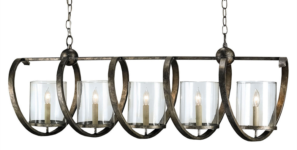 Currey and Company - Five Light Chandelier - Maximus - Pyrite Bronze/Clear- Union Lighting Luminaires Decor