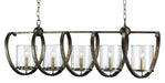 Currey and Company - Five Light Chandelier - Maximus - Pyrite Bronze/Clear- Union Lighting Luminaires Decor