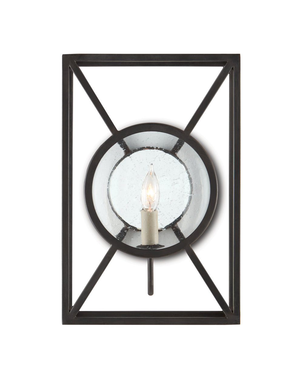 Currey and Company - One Light Wall Sconce - Beckmore Collection - Old Iron- Union Lighting Luminaires Decor