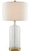 Currey and Company - One Light Table Lamp - Hazel - Clear/Brass- Union Lighting Luminaires Decor