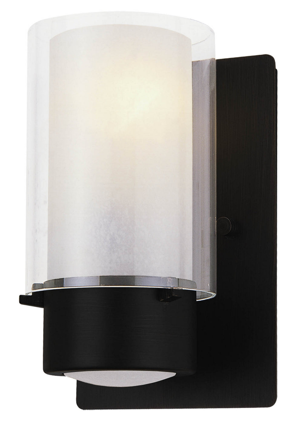 DVI Canada - One Light Wall Sconce - Essex - Graphite w/Half Opal Glass- Union Lighting Luminaires Decor