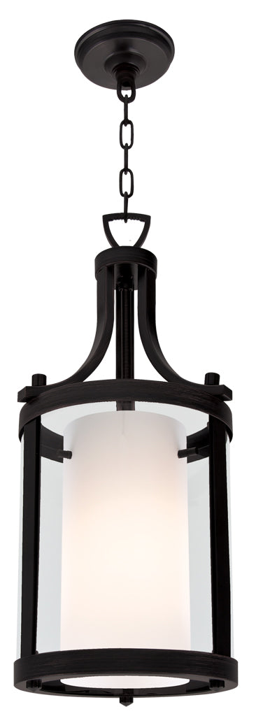 DVI Canada - One Light Pendant - Essex - Graphite w/Half Opal Glass- Union Lighting Luminaires Decor