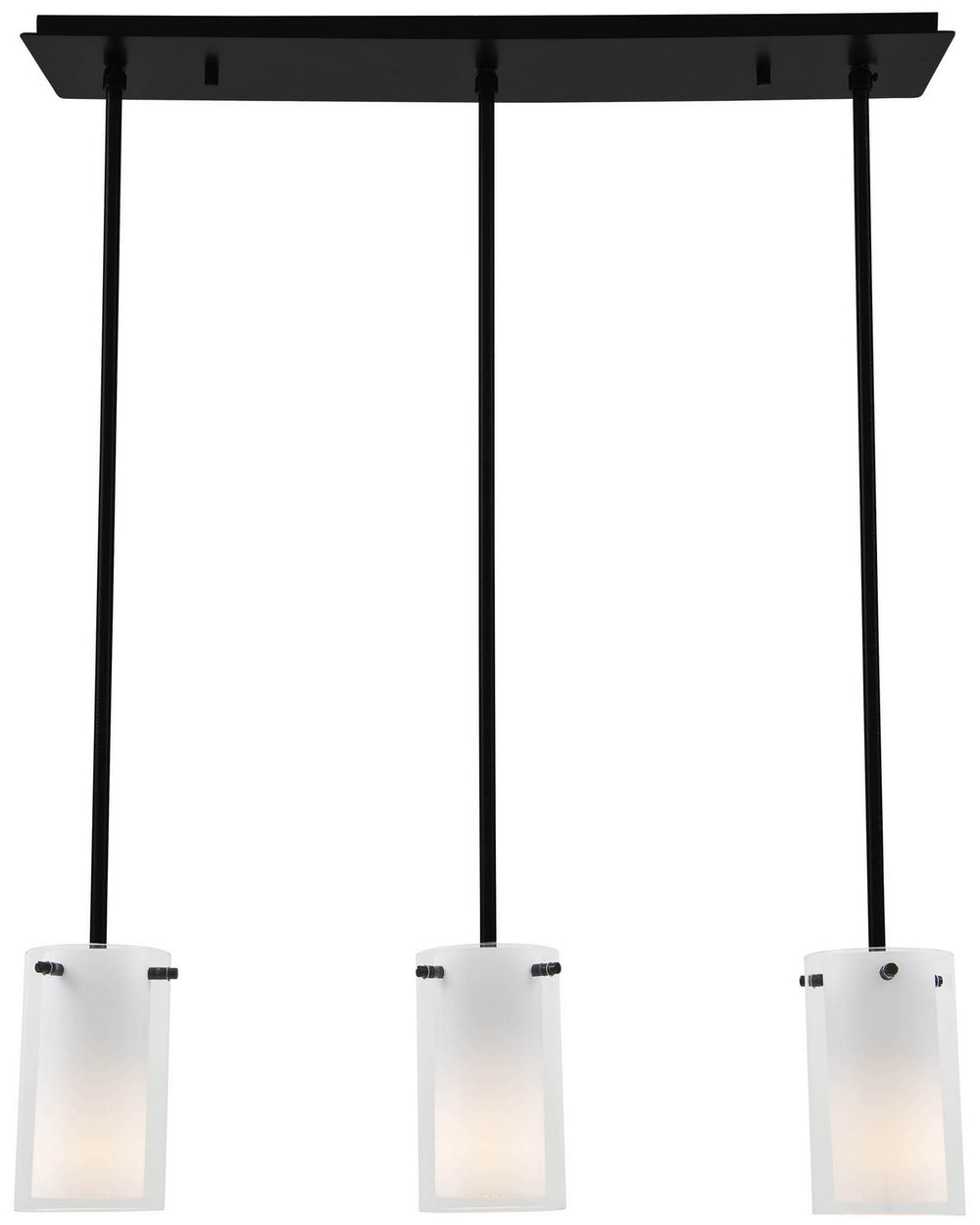 DVI Canada - Three Light Linear - Essex - Graphite w/Half Opal Glass- Union Lighting Luminaires Decor