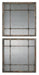 Uttermost - Mirror, Set Of 2 - Saragano - Blue w/Aged Ivory- Union Lighting Luminaires Decor