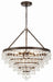 Crystorama - Eight Light Chandelier - Calypso - Vibrant Bronze- Union Lighting Luminaires Decor