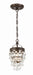 Crystorama - One Light Mini Chandelier - Calypso - Vibrant Bronze- Union Lighting Luminaires Decor
