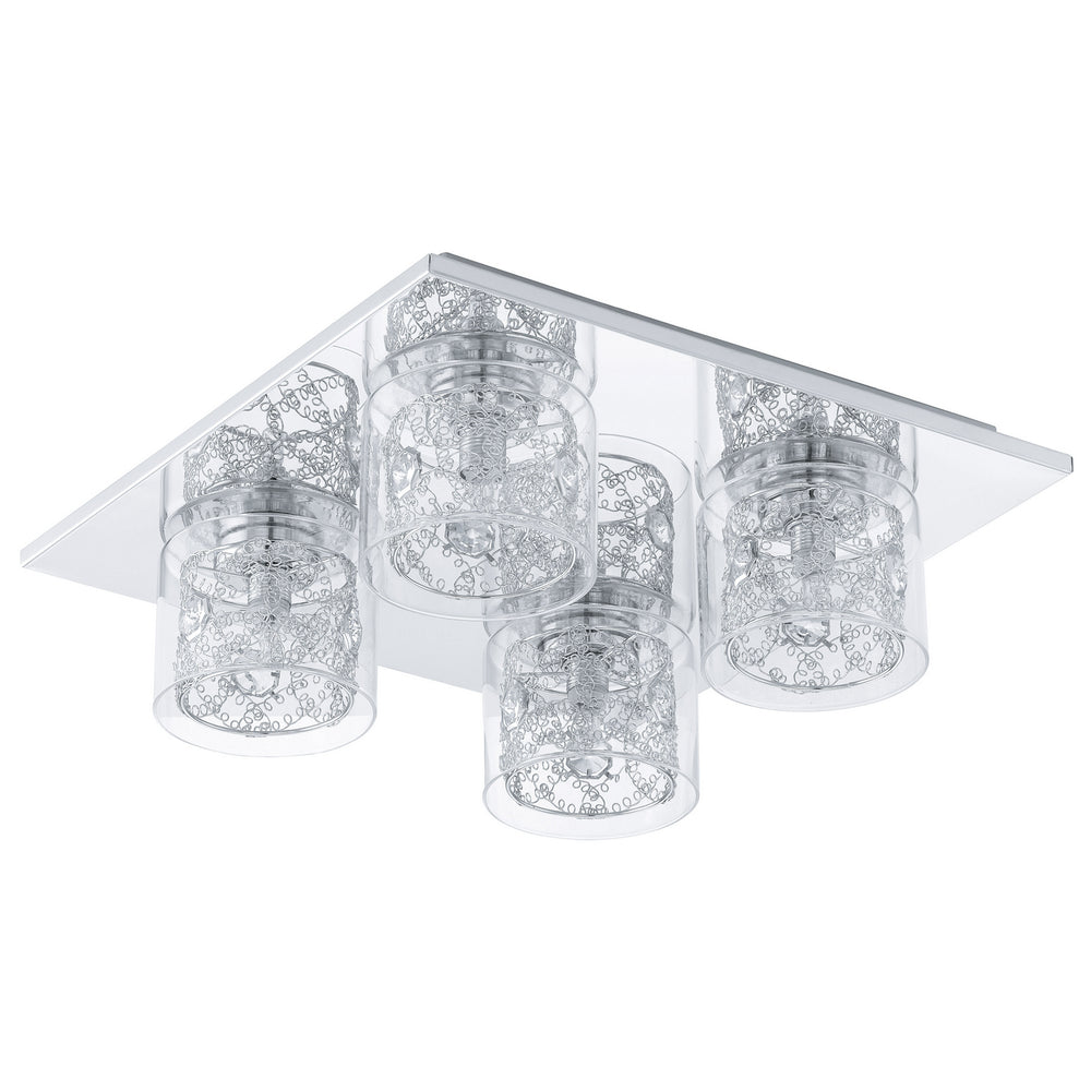 Eglo Canada - Four Light Ceiling Mount - Pianella - Chrome- Union Lighting Luminaires Decor