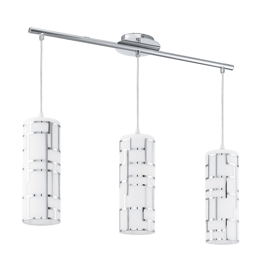 Eglo Canada - Three Light Linear Pendant - Bayman - Chrome- Union Lighting Luminaires Decor