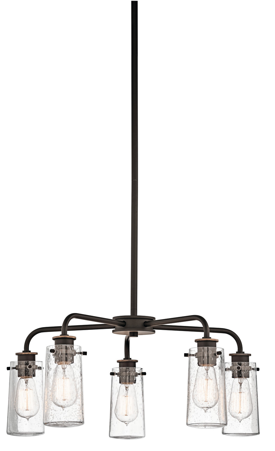 Kichler Canada - Five Light Chandelier - Braelyn - Olde Bronze- Union Lighting Luminaires Decor