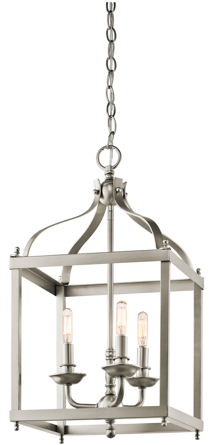 Kichler Canada - Three Light Pendant - Larkin - Brushed Nickel- Union Lighting Luminaires Decor