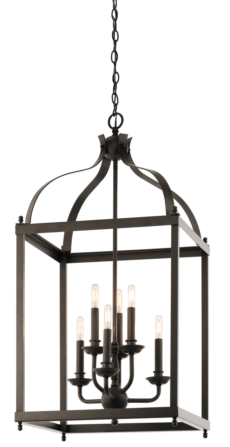 Kichler Canada - Six Light Foyer Chandelier - Larkin - Olde Bronze- Union Lighting Luminaires Decor