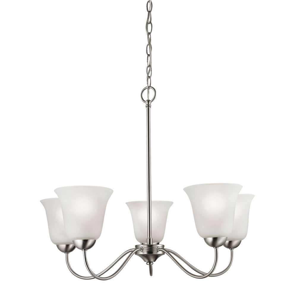 ELK Home - Five Light Chandelier - Conway - Brushed Nickel- Union Lighting Luminaires Decor