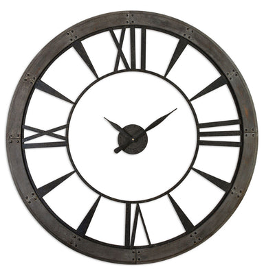 Uttermost - Wall Clock - Ronan - Dark Rustic Bronze w/Rust Gray- Union Lighting Luminaires Decor