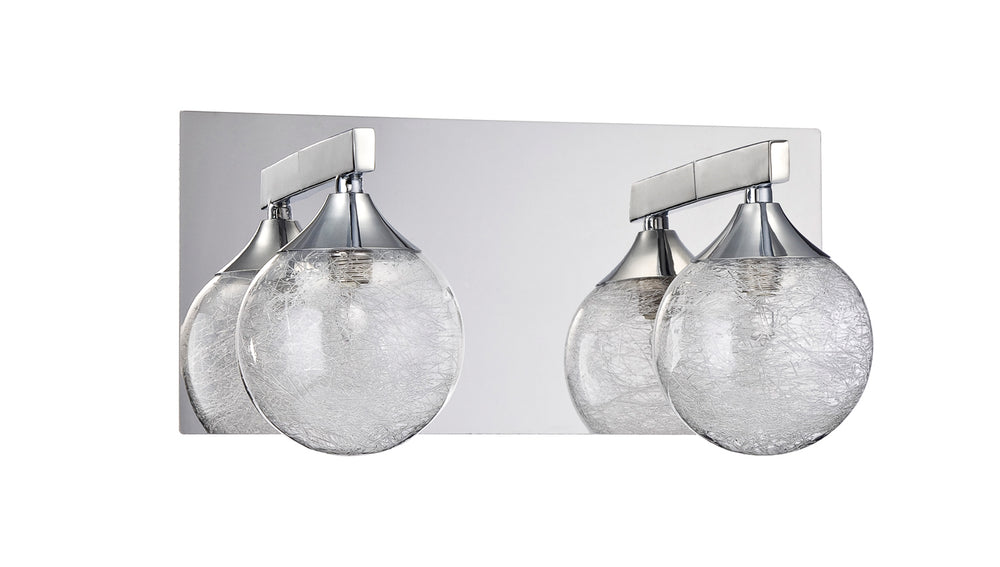 Kendal Canada - Two Light Bath - Fybra - Chrome- Union Lighting Luminaires Decor