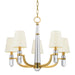 Hudson Valley Canada - Five Light Chandelier - Dayton - Aged Brass- Union Lighting Luminaires Decor
