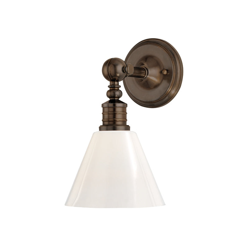 Hudson Valley Canada - One Light Wall Sconce - Darien - Distressed Bronze- Union Lighting Luminaires Decor