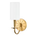 Hudson Valley Canada - One Light Wall Sconce - Mason - Aged Brass- Union Lighting Luminaires Decor