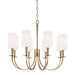 Hudson Valley Canada - Eight Light Chandelier - Mason - Aged Brass- Union Lighting Luminaires Decor