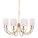 Hudson Valley Canada - 12 Light Chandelier - Mason - Aged Brass- Union Lighting Luminaires Decor