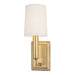 Hudson Valley Canada - One Light Wall Sconce - Clinton - Aged Brass- Union Lighting Luminaires Decor