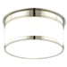 Hudson Valley Canada - One Light Flush Mount - Geneva - Polished Nickel- Union Lighting Luminaires Decor