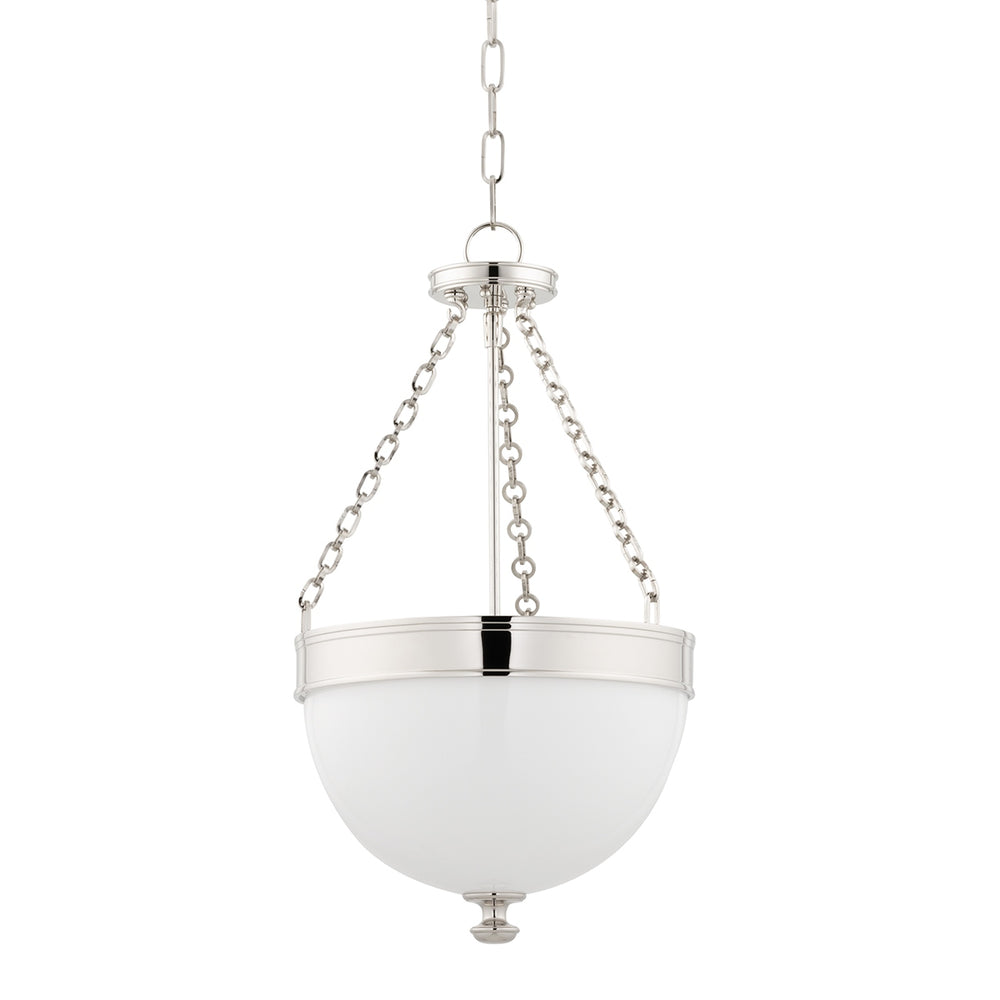 Hudson Valley Canada - Three Light Pendant - Barrington - Polished Nickel- Union Lighting Luminaires Decor