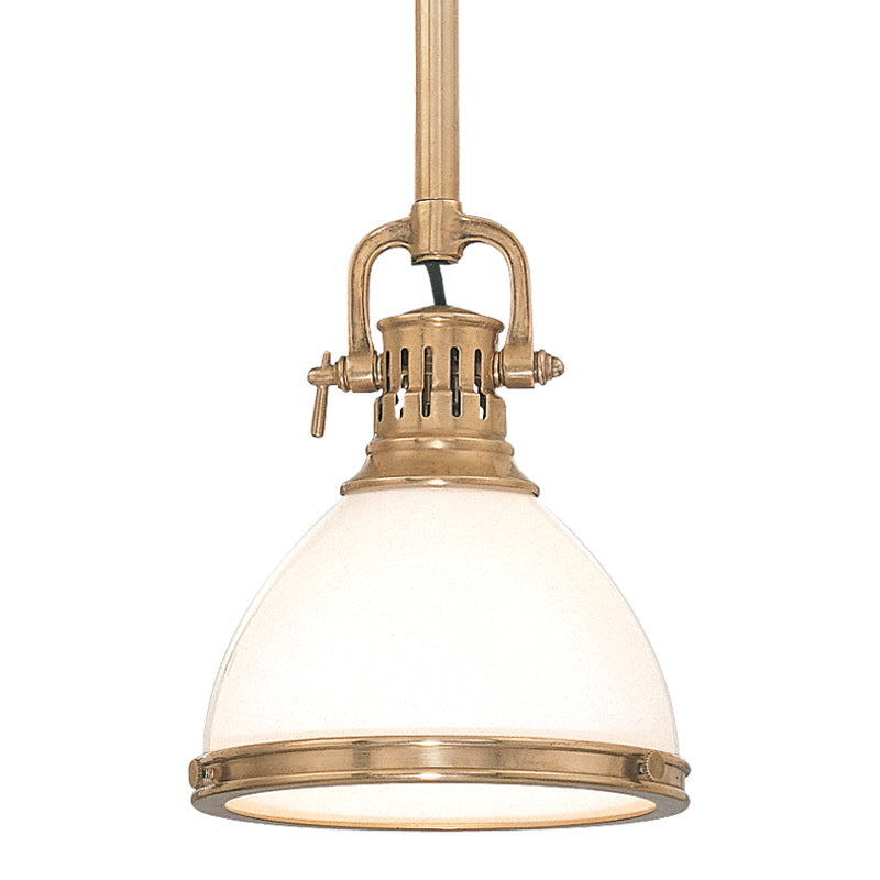 Hudson Valley - One Light Pendant - Randolph - Aged Brass- Union Lighting Luminaires Decor