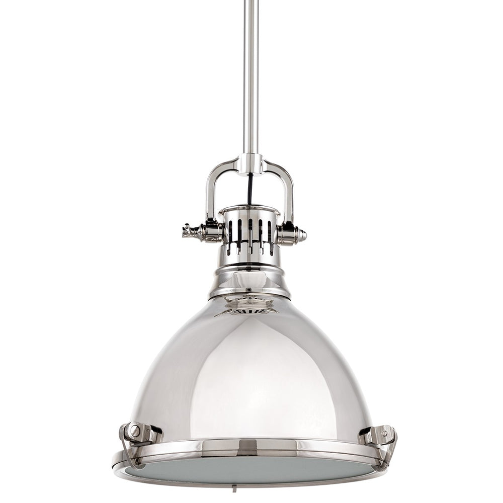 Hudson Valley Canada - One Light Pendant - Pelham - Polished Nickel- Union Lighting Luminaires Decor