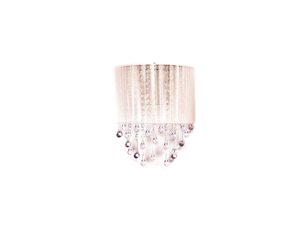 Avenue Lighting - Two Light Wall Sconce - Beverly Dr. - White Silk String- Union Lighting Luminaires Decor