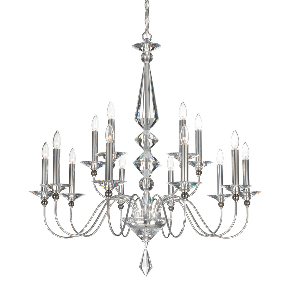 Schonbek - 15 Light Chandelier - Jasmine - Polished Silver- Union Lighting Luminaires Decor