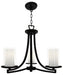 DVI Canada - Three Light Semi-Flush Mount - Essex - Graphite w/Half Opal Glass- Union Lighting Luminaires Decor
