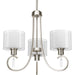 Progress Canada - Three Light Chandelier - Invite - Brushed Nickel- Union Lighting Luminaires Decor
