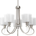Progress Canada - Five Light Chandelier - Invite - Brushed Nickel- Union Lighting Luminaires Decor