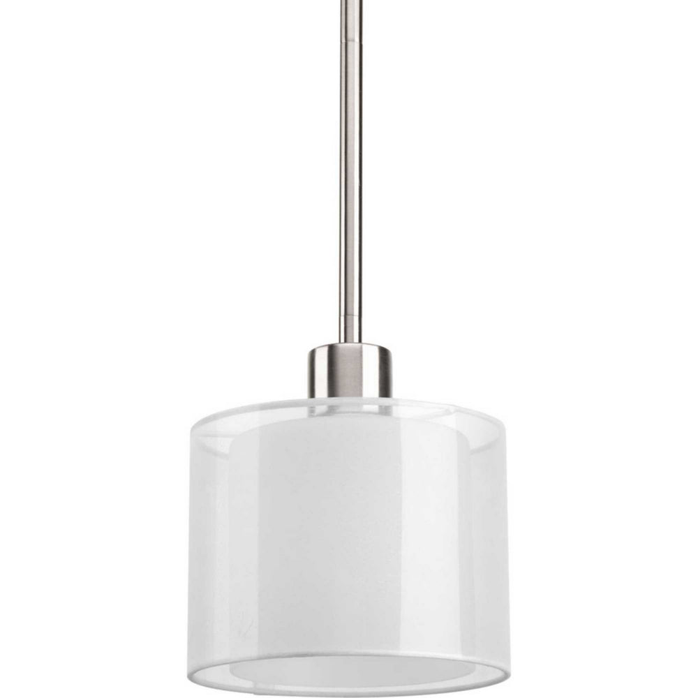 Progress Canada - One Light Mini Pendant - Invite - Brushed Nickel- Union Lighting Luminaires Decor