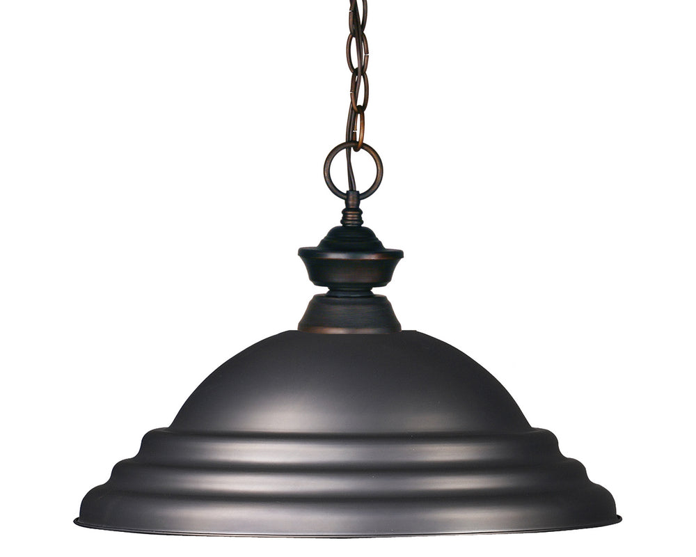 Z-Lite Canada - One Light Pendant - Riviera - Olde Bronze- Union Lighting Luminaires Decor
