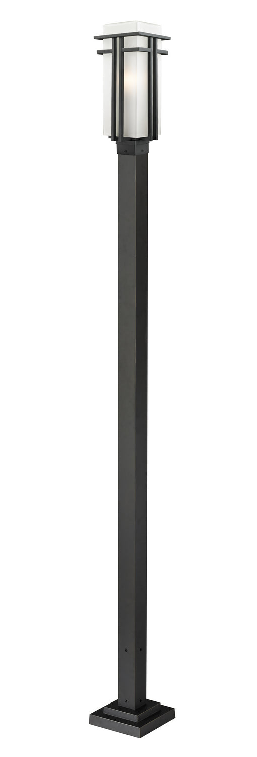 Z-Lite Canada - One Light Outdoor Post Mounted Fixture - Abbey - Black- Union Lighting Luminaires Decor
