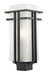 Z-Lite Canada - One Light Outdoor Post Mount Fixture - Abbey - Black- Union Lighting Luminaires Decor