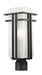 Z-Lite Canada - One Light Outdoor Post Mount Fixture - Abbey - Black- Union Lighting Luminaires Decor