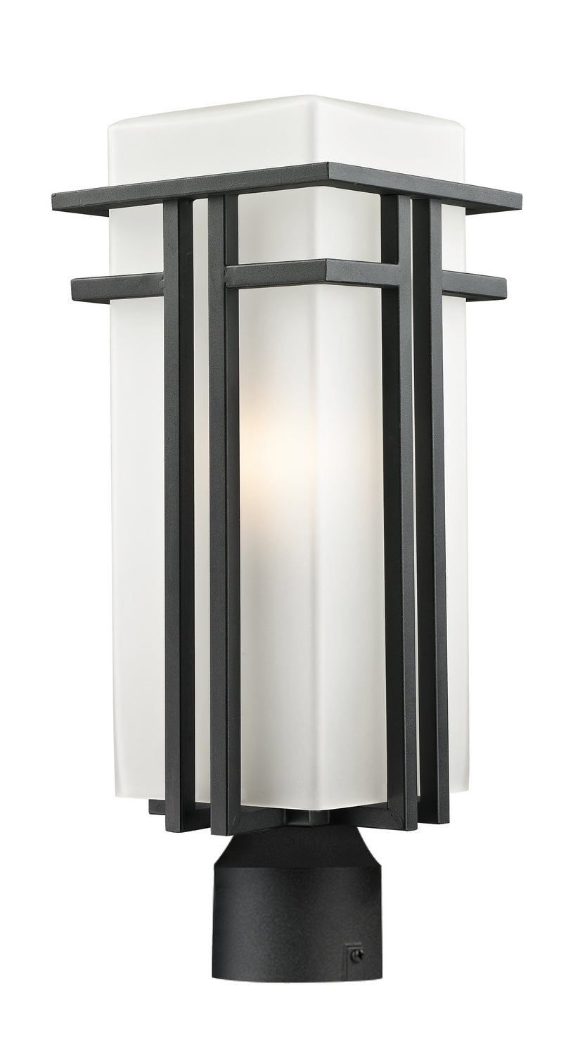 Z-Lite Canada - One Light Outdoor Post Mount Fixture - Abbey - Black- Union Lighting Luminaires Decor