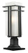 Z-Lite Canada - One Light Outdoor Pier Mounted Fixture - Abbey - Black- Union Lighting Luminaires Decor