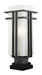Z-Lite Canada - One Light Outdoor Pier Mounted Fixture - Abbey - Black- Union Lighting Luminaires Decor