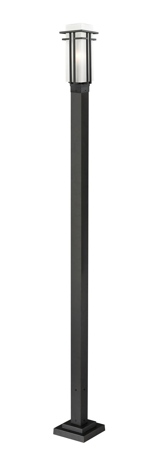 Z-Lite Canada - One Light Outdoor Post Mounted Fixture - Abbey - Black- Union Lighting Luminaires Decor