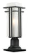 Z-Lite Canada - One Light Outdoor Pier Mounted Fixture - Abbey - Black- Union Lighting Luminaires Decor